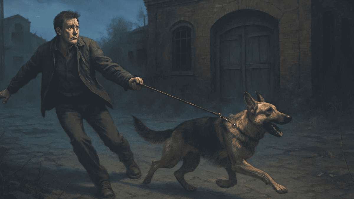 Собака тащила Никиту к заброшенному складу: от увиденного он растерялся