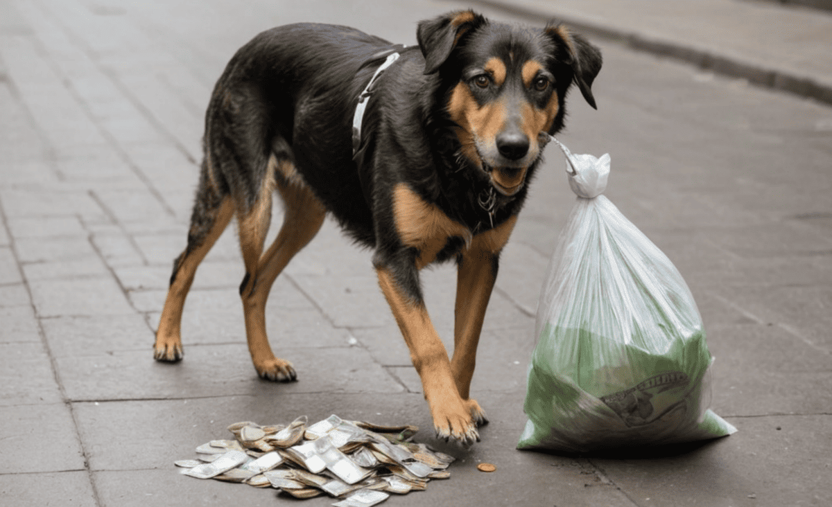 Игорь не поверил своим глазам - бездомная собака возила по земле дорогущий гаджет