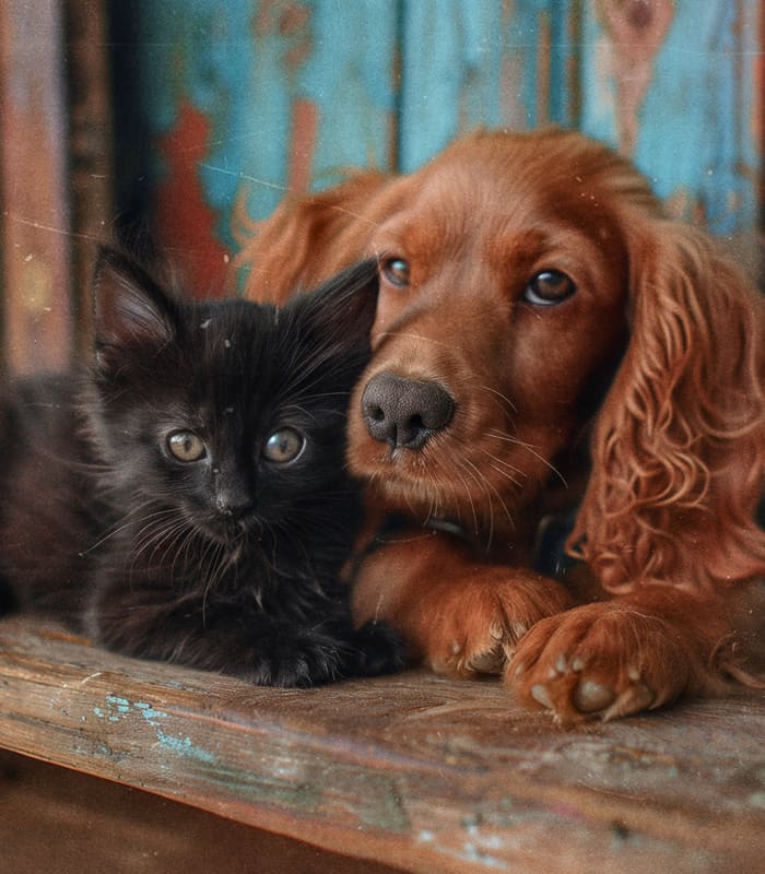 Отцовский инстинкт спаниеля