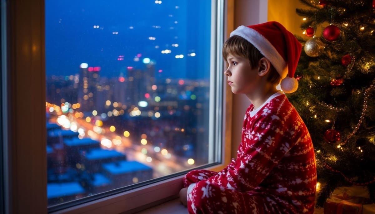 Она ушла к другому в Новый год, а сын и муж остались ждать ее у окна