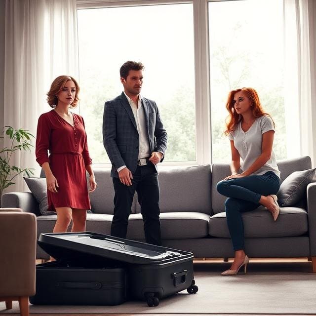 — Родственнички, у вас три часа на сборы, Потом — звонок в полицию по факту незаконного проживания, — отчеканила Катя, глядя на чемодан