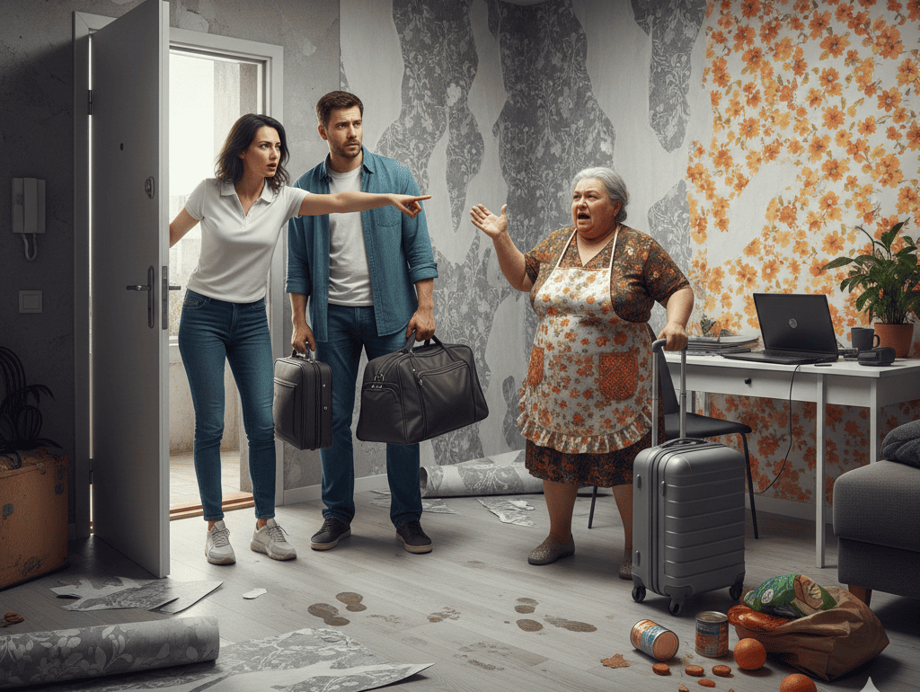 — Забирай свою мать и уходи!