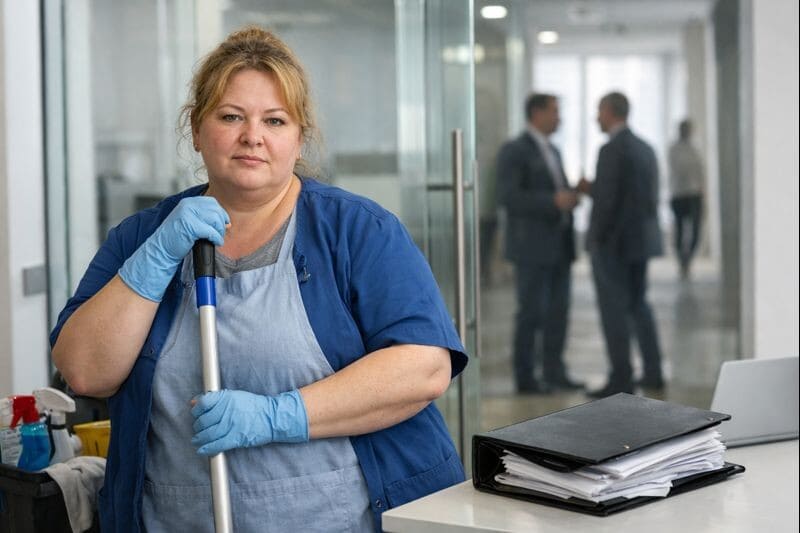 Уборщица с характером