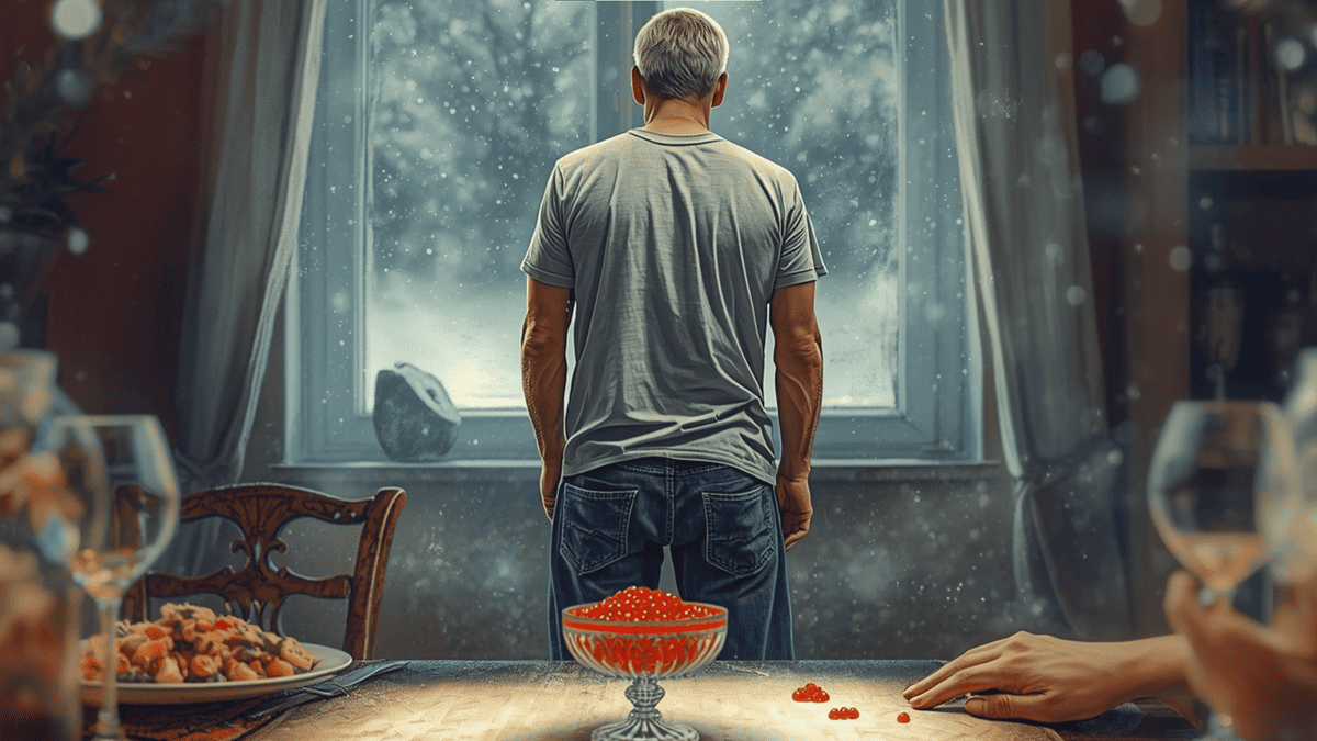 Икра на столе