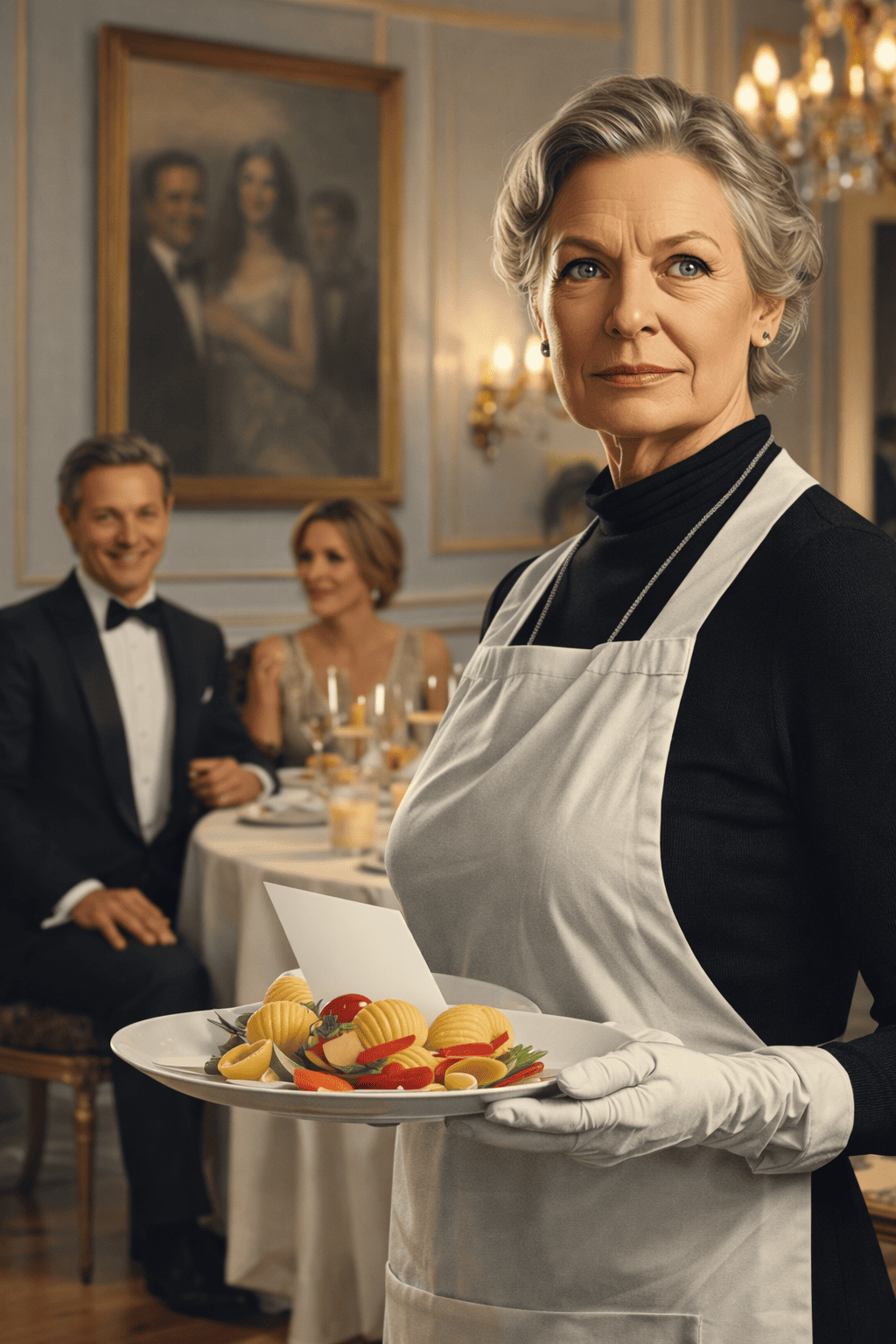 Жена в роли горничной