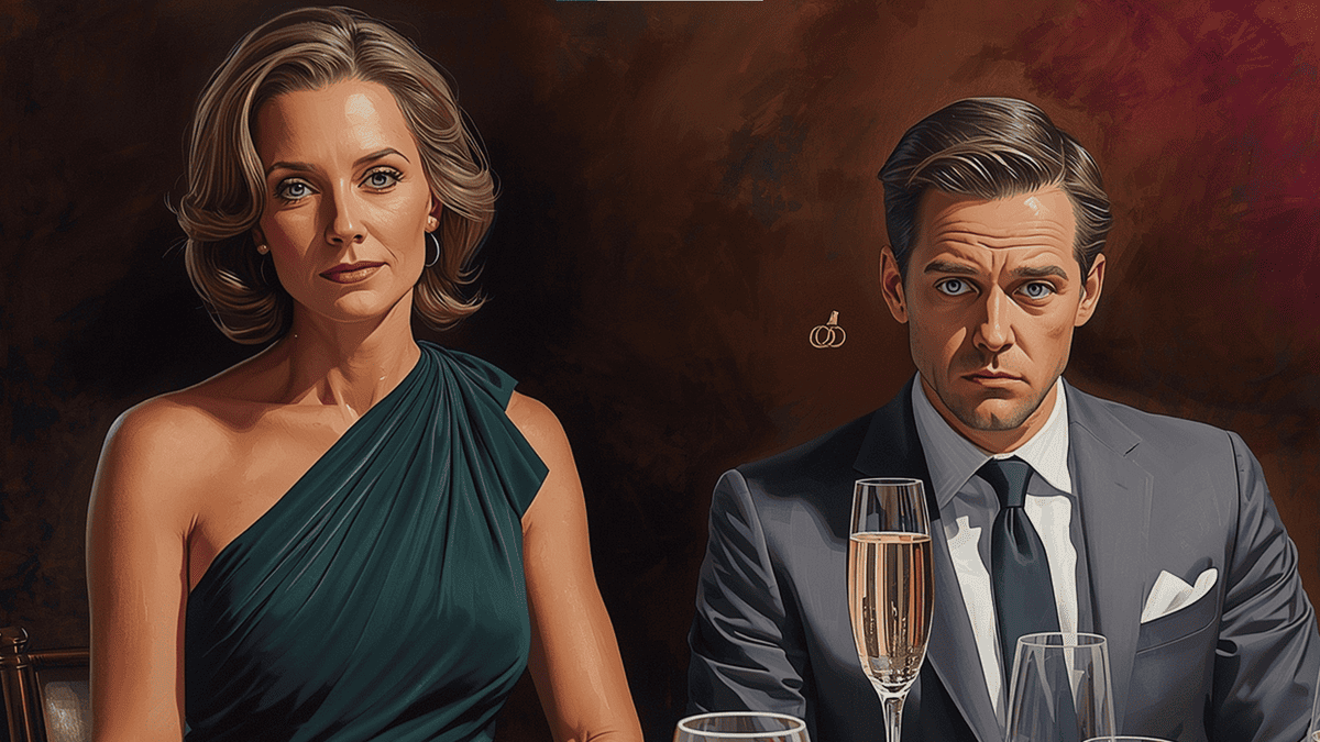 Бокал с обручальным кольцом