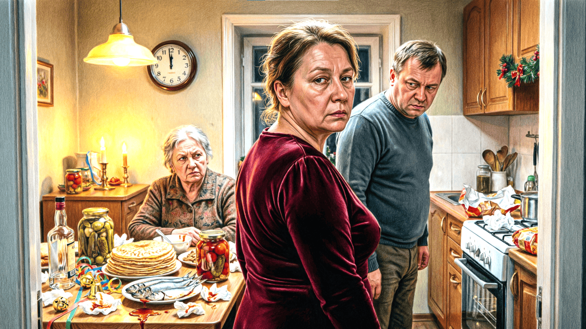 Женщина закрылась в спальне в Новый год от мужа и родственников, чтобы побыть одной