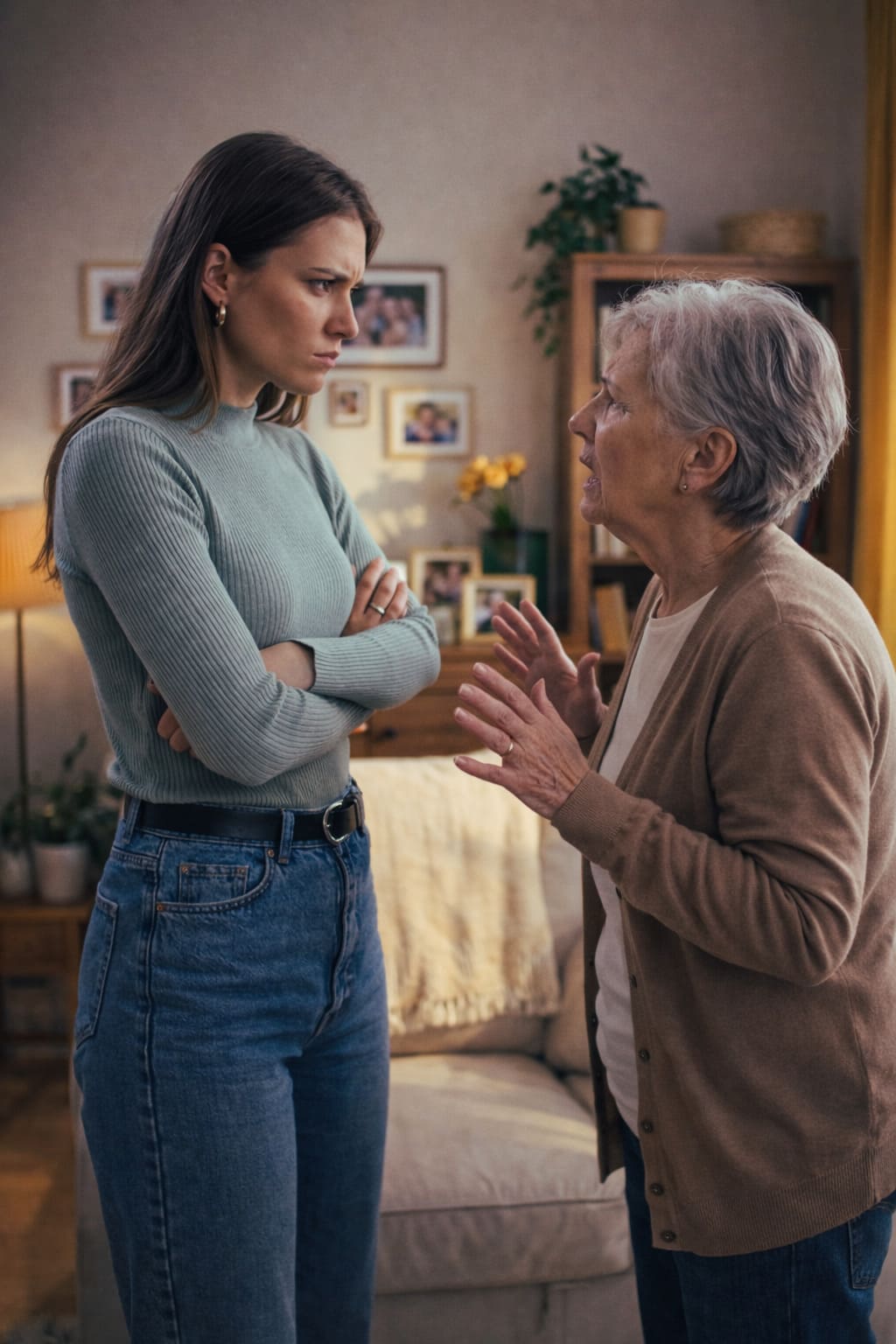 — Вы что, совсем из ума выжили, Тамара Петровна?! Кто вам дал право рыться в моём комоде и выбрасывать мою одежду?! Вам показалось, что оно