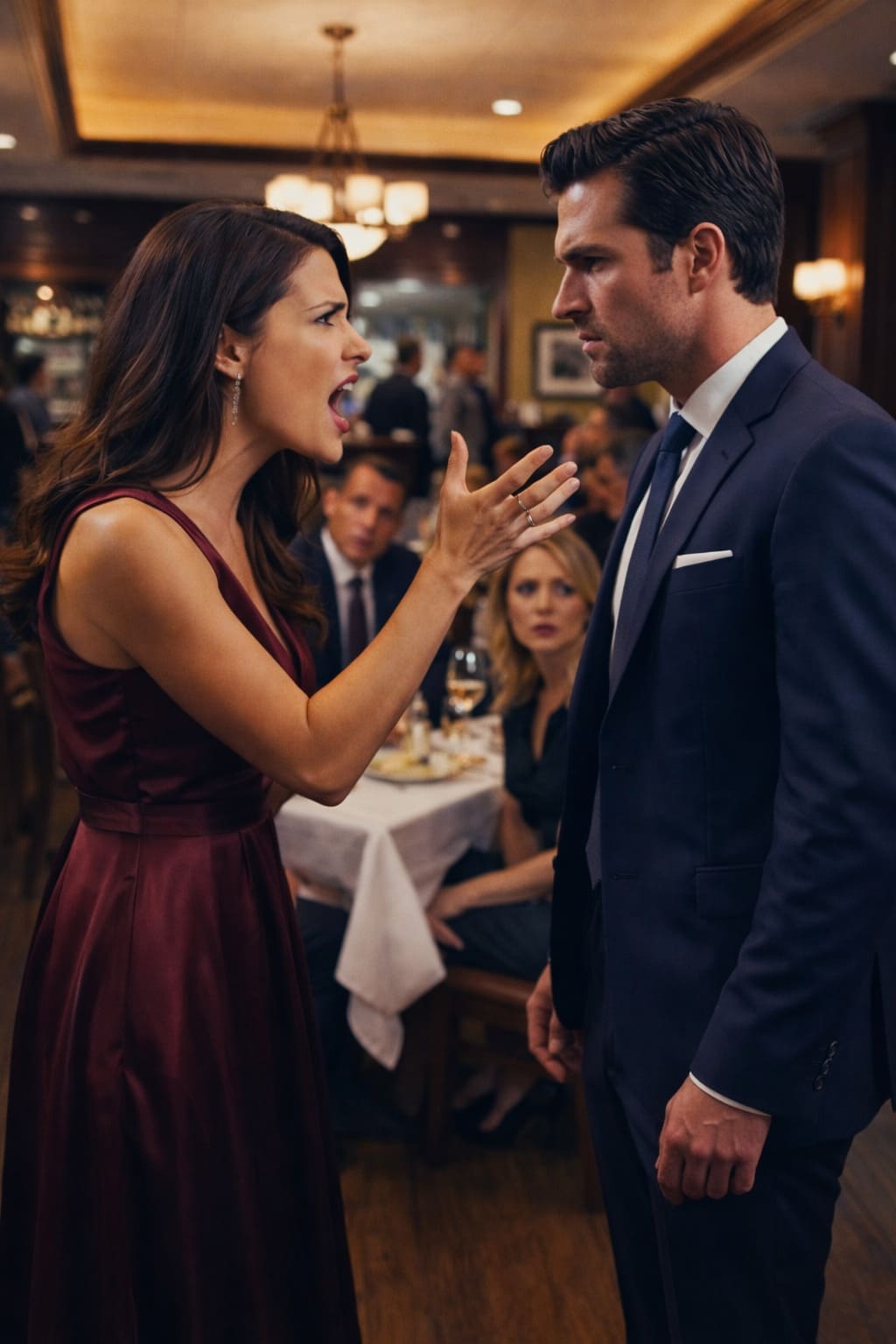 — Мы пришли в ресторан на нашу годовщину, наши забронированные места заняли, а ты предложил сесть у туалета, чтобы не скандалить? Ты только