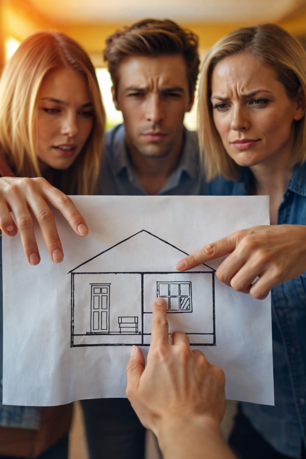 Чертеж для троих