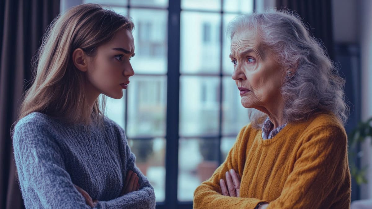 — Вы всего лишь моя свекровь, и это вам надо знать своё место, а не мне! Понятно? Если нет, то я это объясню более радикально сейчас