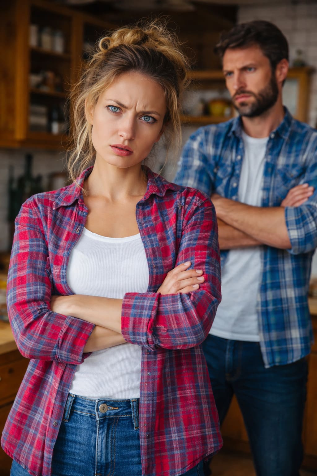 — Я пришла с работы уставшая, а ты встретил меня словами: «Опять вырядилась как колхозница»! Ты постоянно твердишь, что я тупая и позорю теб